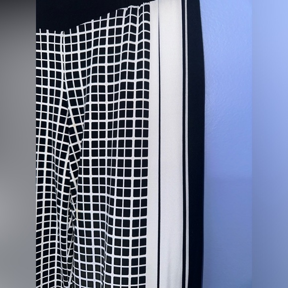 Saks Fifth Avenue Black Label Wide‎ Leg Pull On Lined  Trousers EUC Size S - Picture 2 of 8